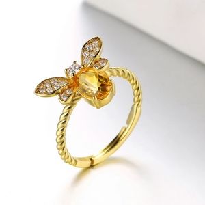Gold Bee Design Ring